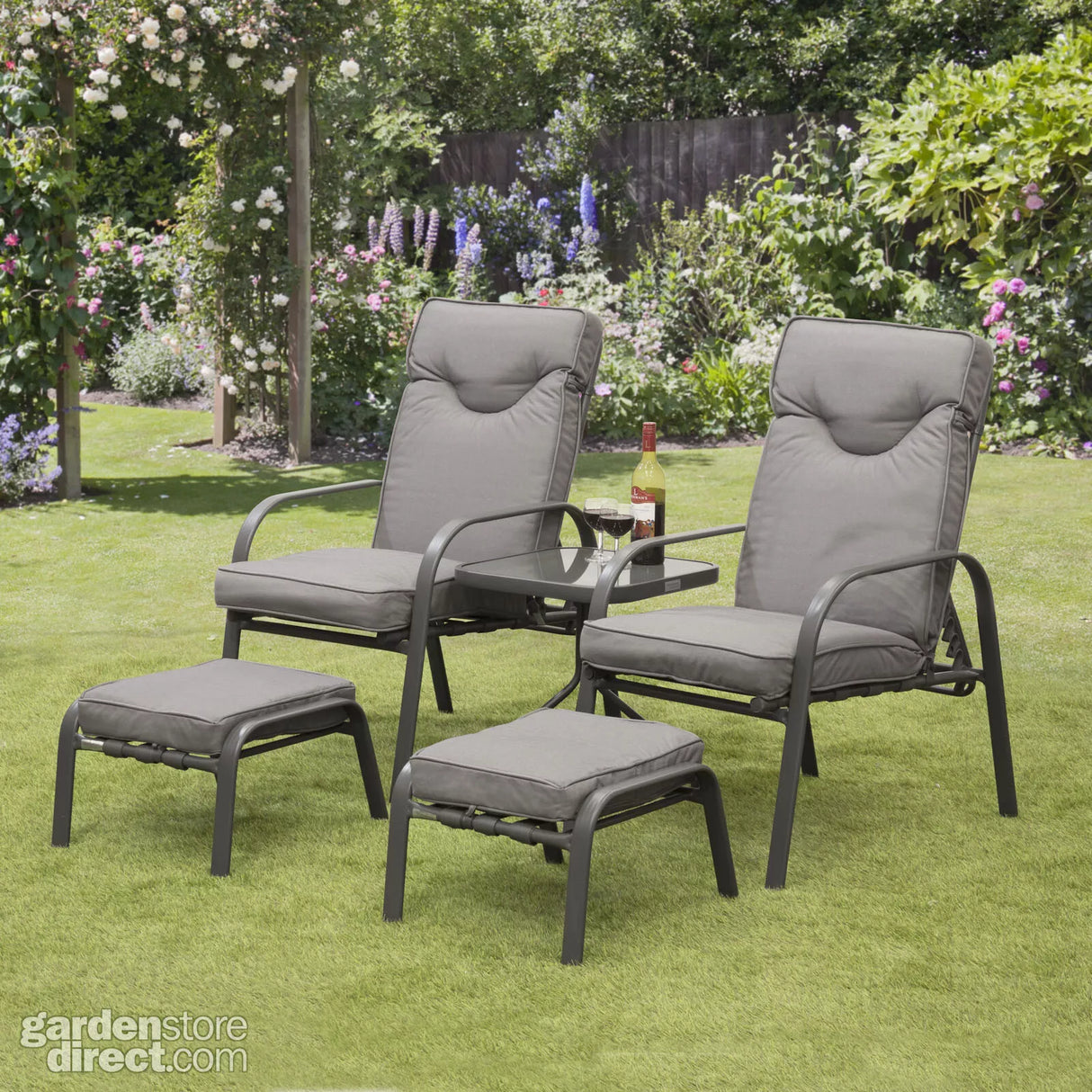 Candosa Garden Furniture - 5 Piece Conversation Set