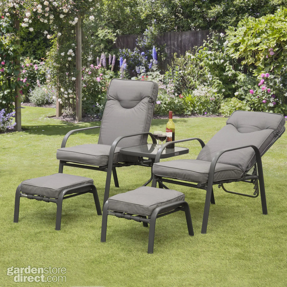 Candosa Garden Furniture - 5 Piece Conversation Set