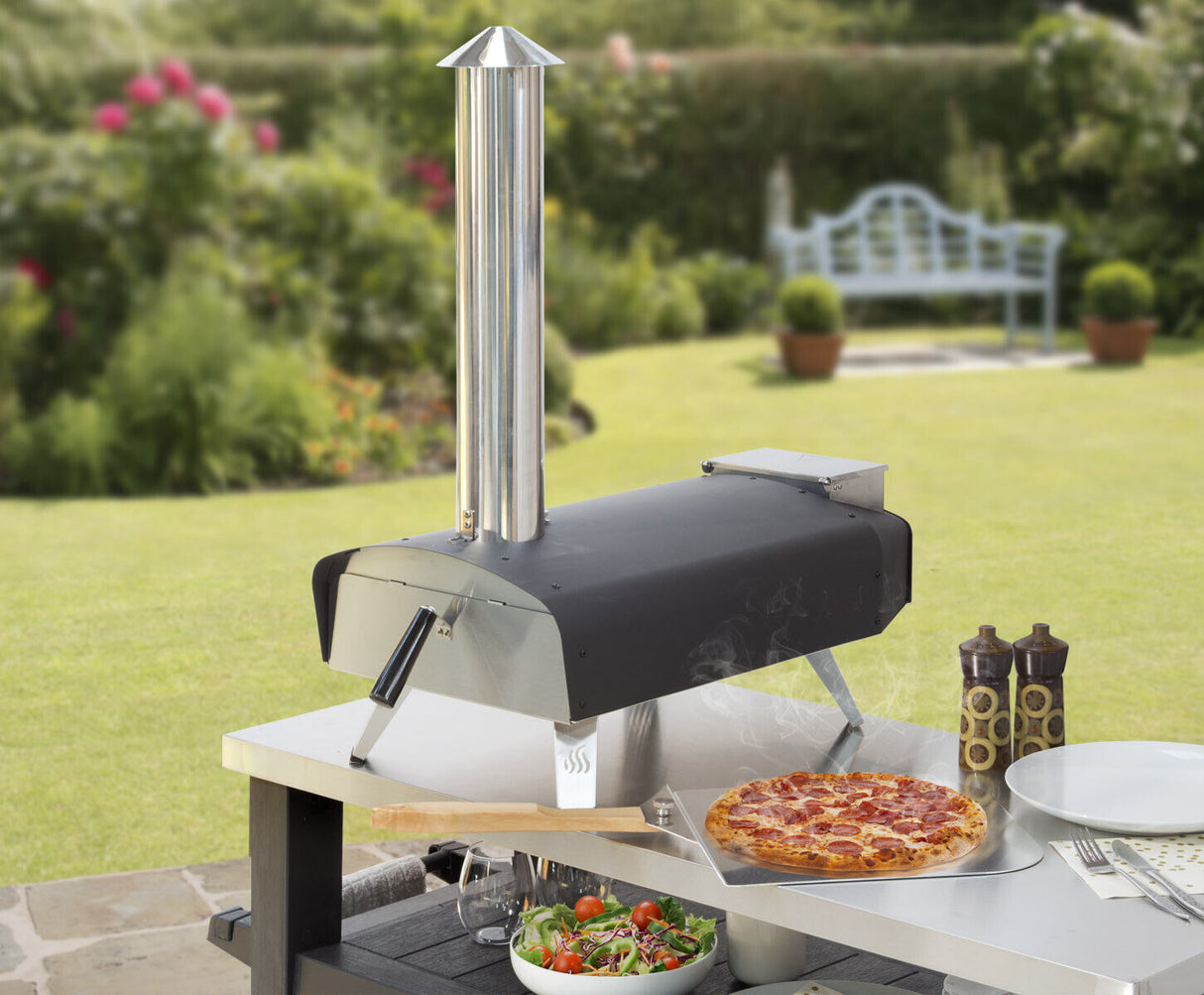Wood Pellet Fired Pizza Oven with Pizza Peel
