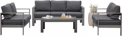 Wisteria Lane 7 Seat Aluminium Lounge Sofa Set