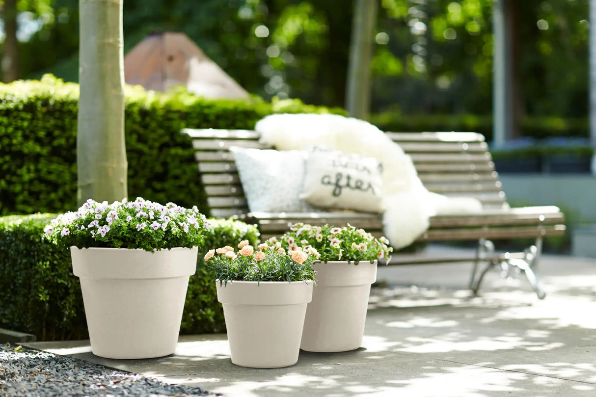 Green Basics Top Planter 23cm - Cotton White