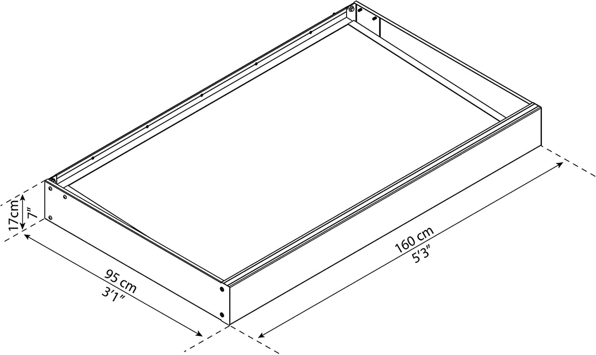 Sophia 1.5m x 0.9m Door Canopy - Grey Frame & Clear Acryl