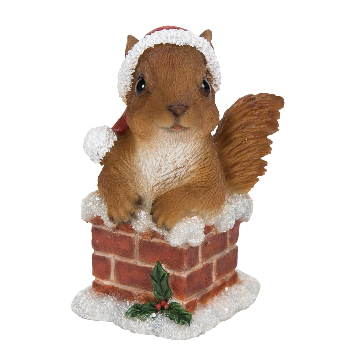 Squirrel in a Chimney Christmas Decoration