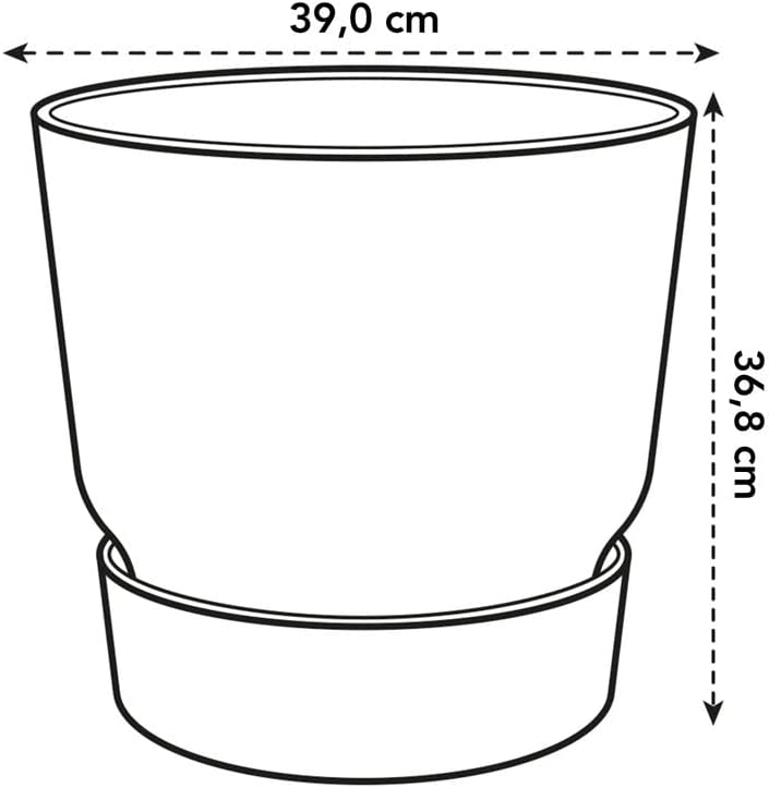 Greenville Round 40cm - White