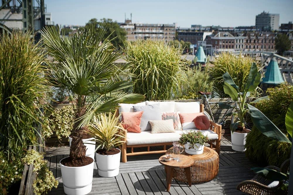 Greenville Round 47cm - White