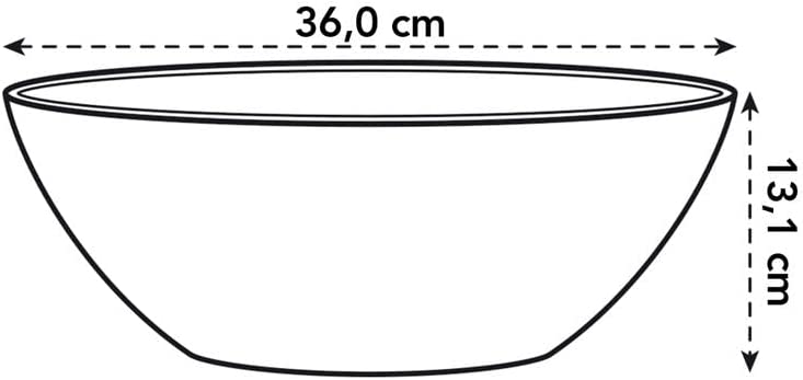 Brussels Oval 36cm - White