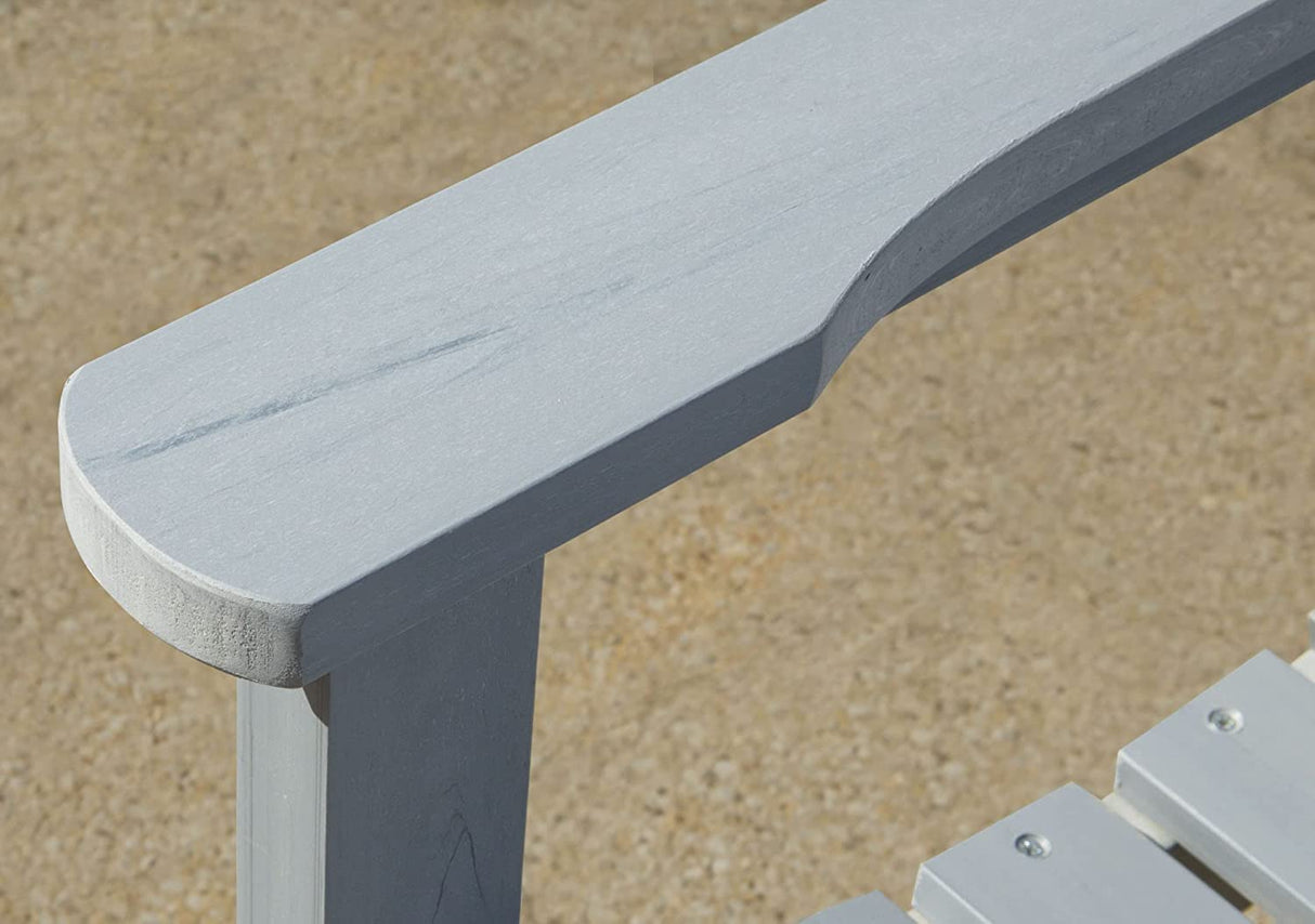 Wonder-Wood Garden Bench - 2 Seat Bench - Blue/Grey