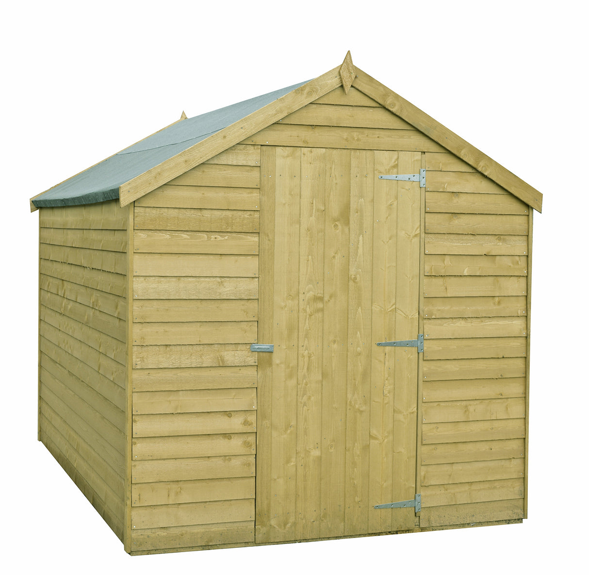 Garden Value Overlap 8 x 6 Pressure Treated Shed with Window