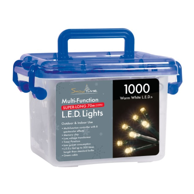 1,000 LED String/Fairy Christmas Tree Lights - Warm White