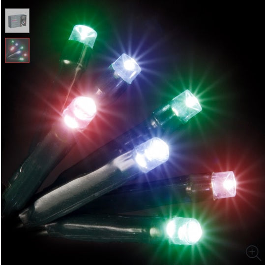 100 LED Chasing Lights Battery Operated - Pastel