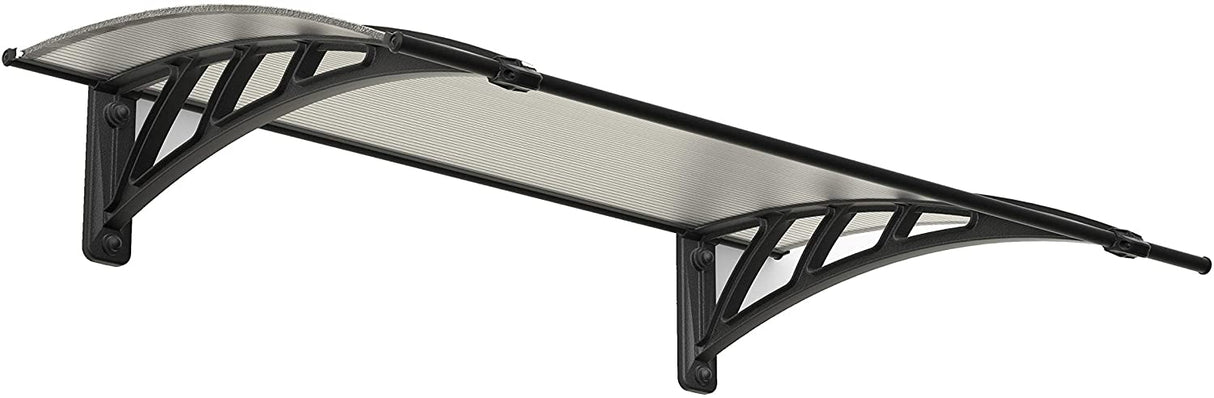 Neo 1.2m x 0.75m Door Canopy - Grey Frame & Twinwall Polycarbonate