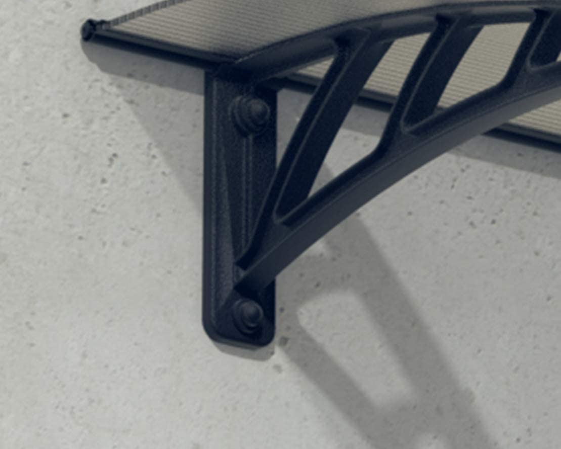 Neo 1.2m x 0.75m Door Canopy - Grey Frame & Twinwall Polycarbonate