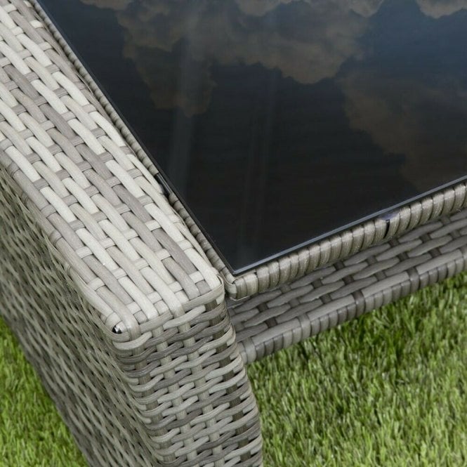 GSD Rattan 4 Piece Lounge Set - Grey with Grey Cushions