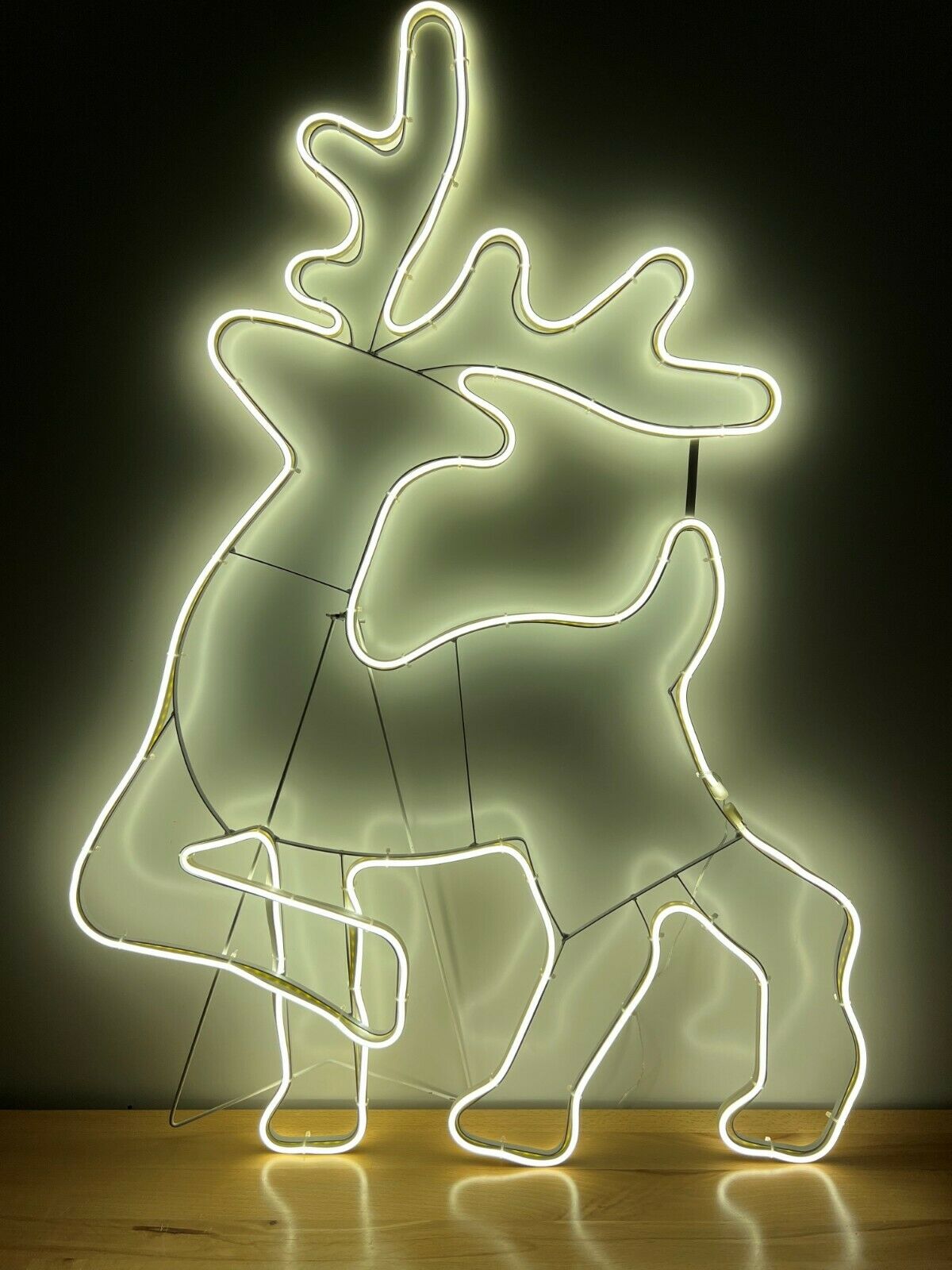 Large Walking Reindeer LED Rope Light Silhouette