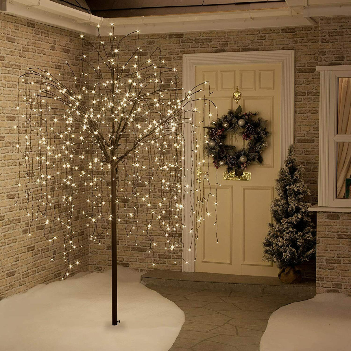 2.4m Weeping Willow Tree with 850 Warm White LEDs