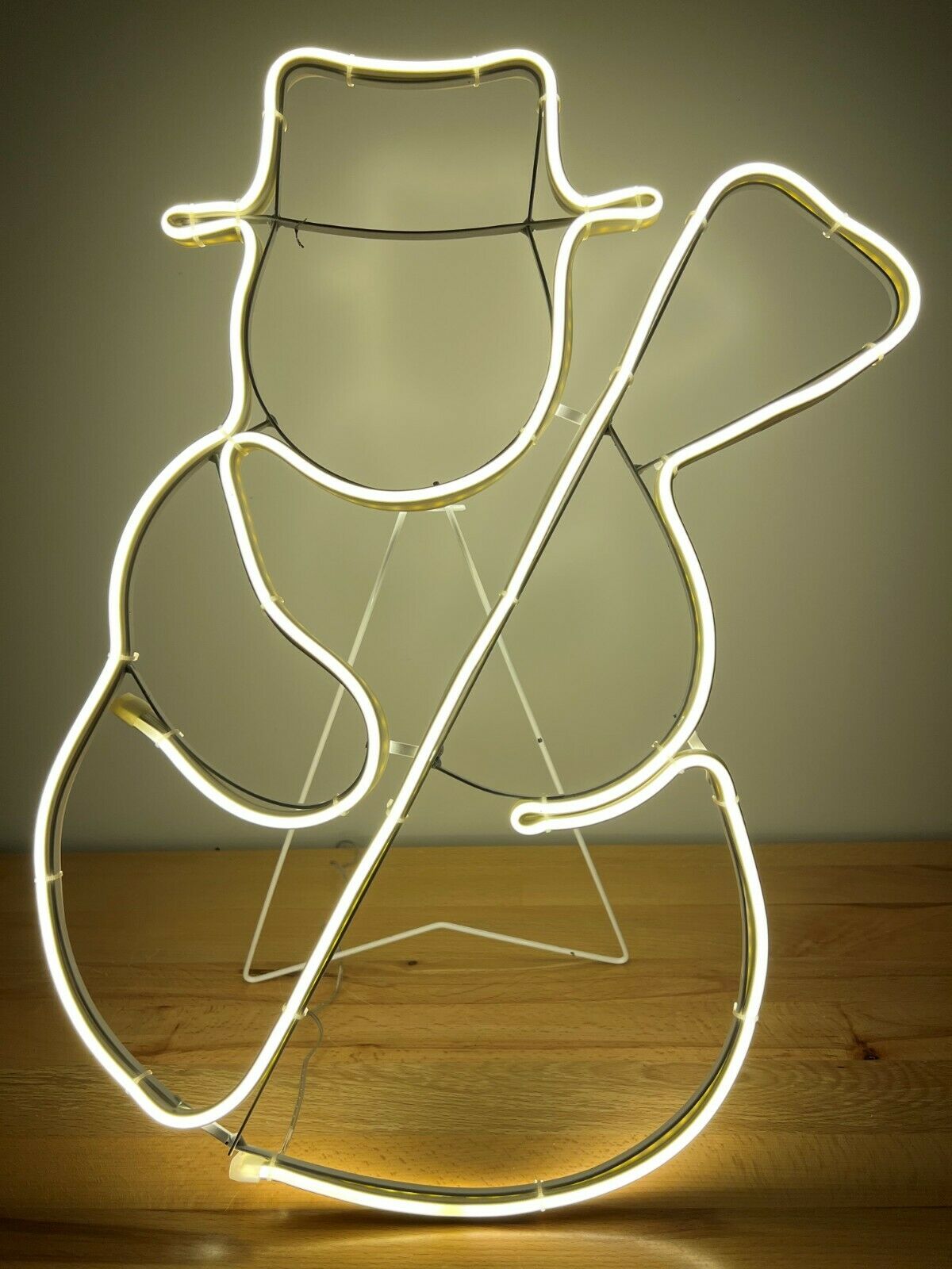 Snowman LED Rope Light Silhouette
