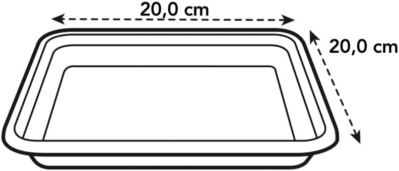 Universal Saucer Square 20cm Anthracite