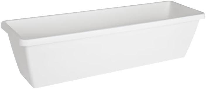 Barcelona XL 60cm Balcony Planter - White