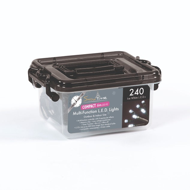 240 LED String/Fairy Compact Christmas Lights - Ice White