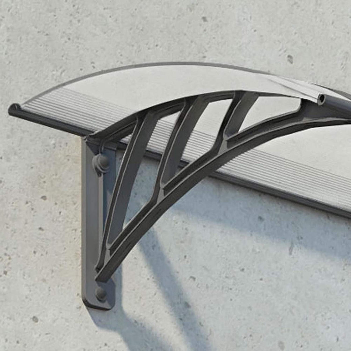 Neo 2.7m x 0.9m Door Canopy - Grey Frame & Twinwall Polycarbonate