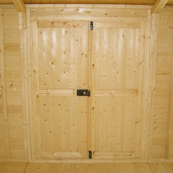 Shire Mammoth Loglap Double Door Shed - 12x18