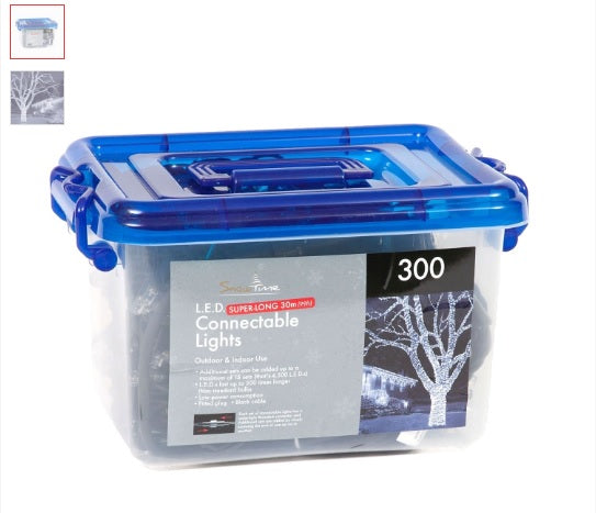 300 Ice White LED Connectable Lights