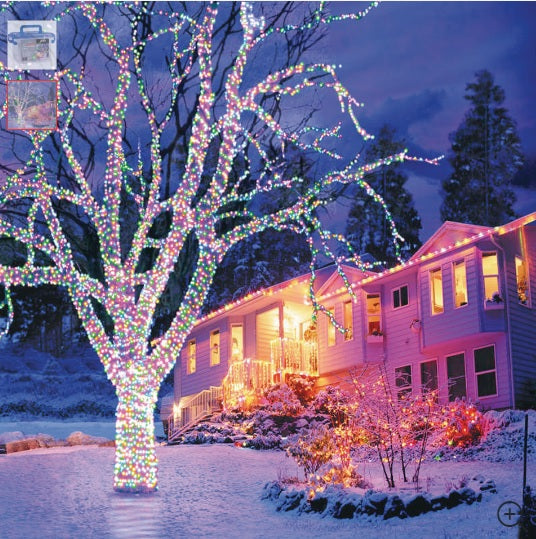 300 MultiColoured LED Connectable Lights Garden Store Direct