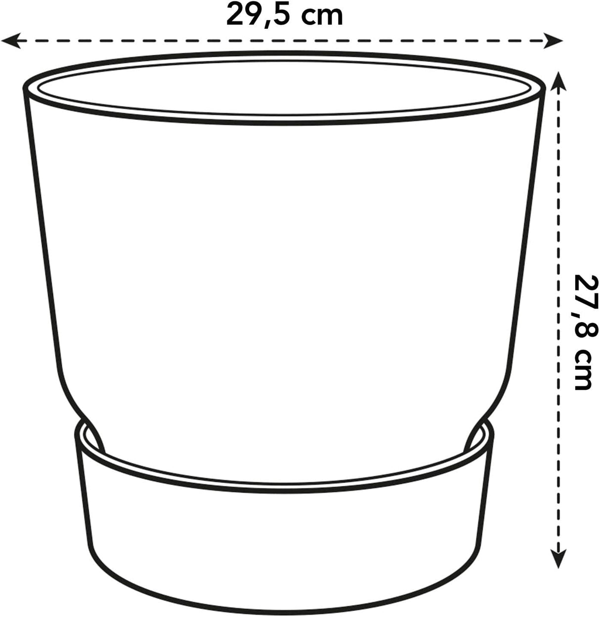 Greenville Round 30cm - Ginger Brown