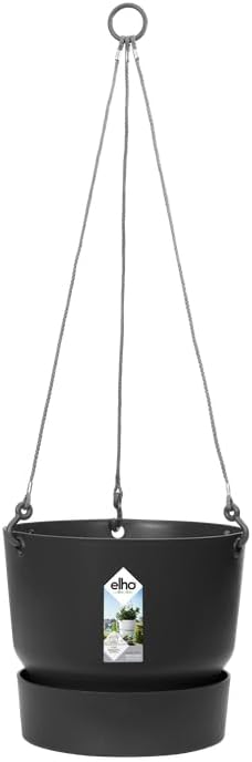 Greenville 24cm Hanging Basket Living Black