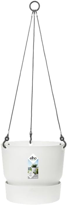 Greenville 24cm Hanging Basket White