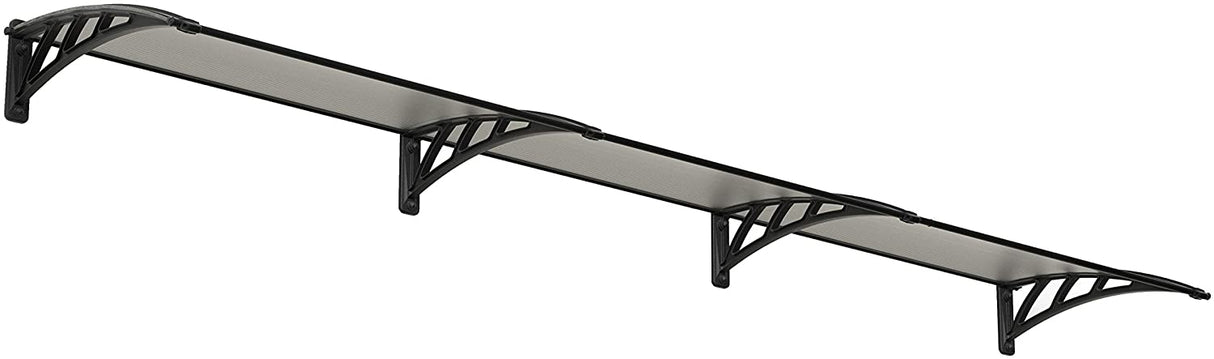 Neo 3.5m x 0.75m Door Canopy - Grey Frame & Twinwall Polycarbonate