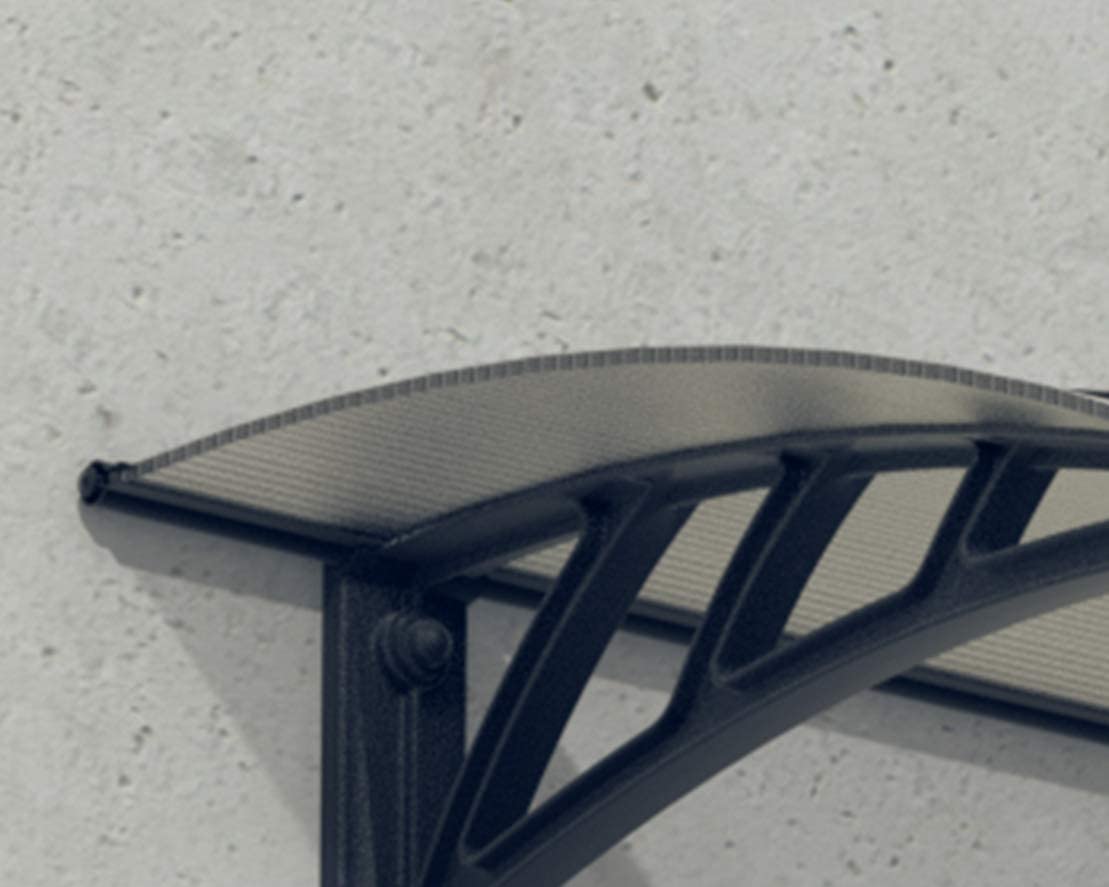 Neo 3.5m x 0.75m Door Canopy - Grey Frame & Twinwall Polycarbonate