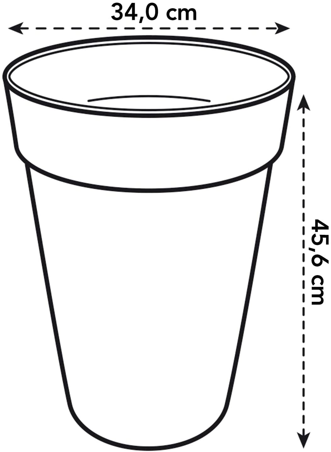 Loft Urban Round High 35cm - Anthracite