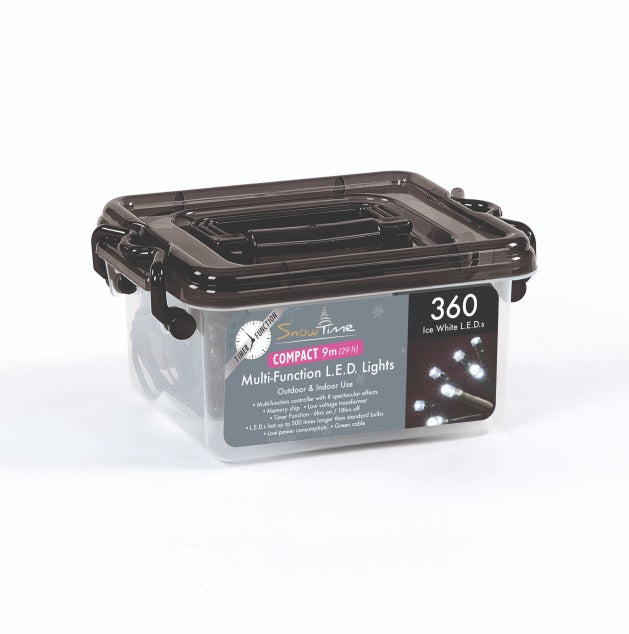 360 LED String/Fairy Compact Lights - Ice White