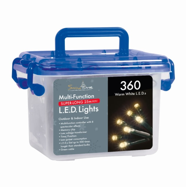 360 LED String/Fairy Christmas Tree Lights - Warm White