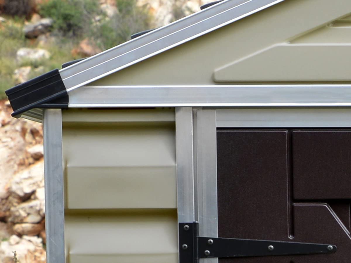 Skylight 6ft. x 8ft. Garden Shed - Tan Polycarbonate Panels