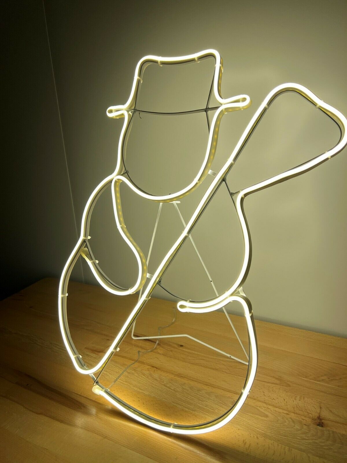 Snowman LED Rope Light Silhouette