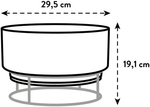 B.for Soft Round Bowl 30cm - Living Black