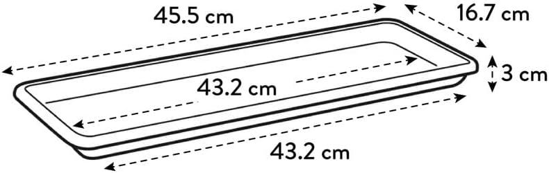Barcelona Trough Saucer 50cm - Terracotta