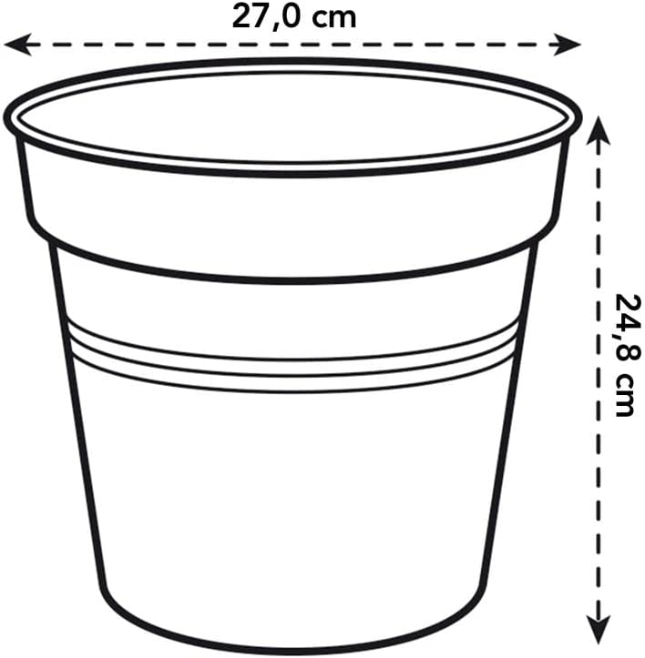Green Basics Grow Pot 27cm - Living Black