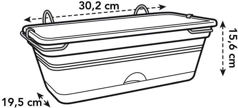 Green Basics Trough Allin1 30cm Leaf Green