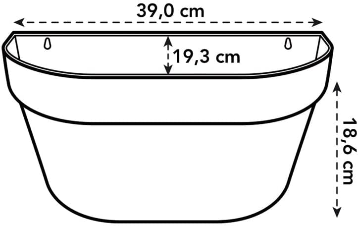 Loft Urban Wall Basket 40cm White