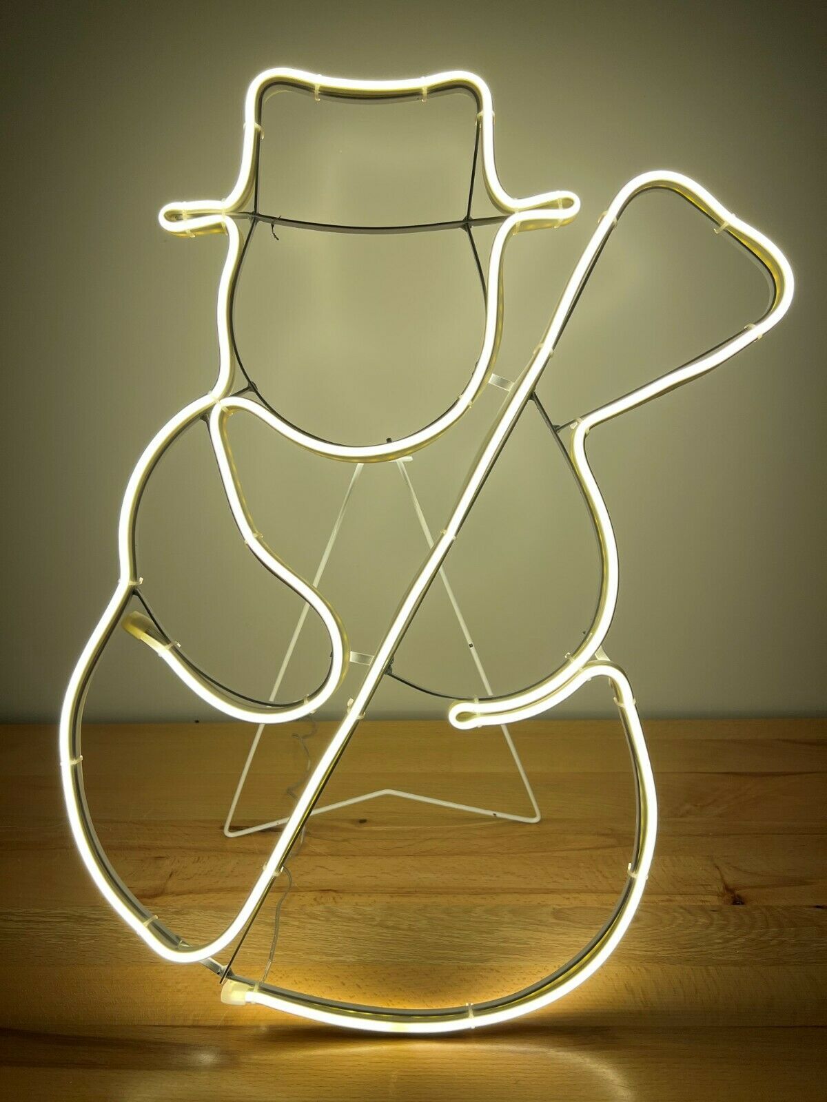Snowman LED Rope Light Silhouette
