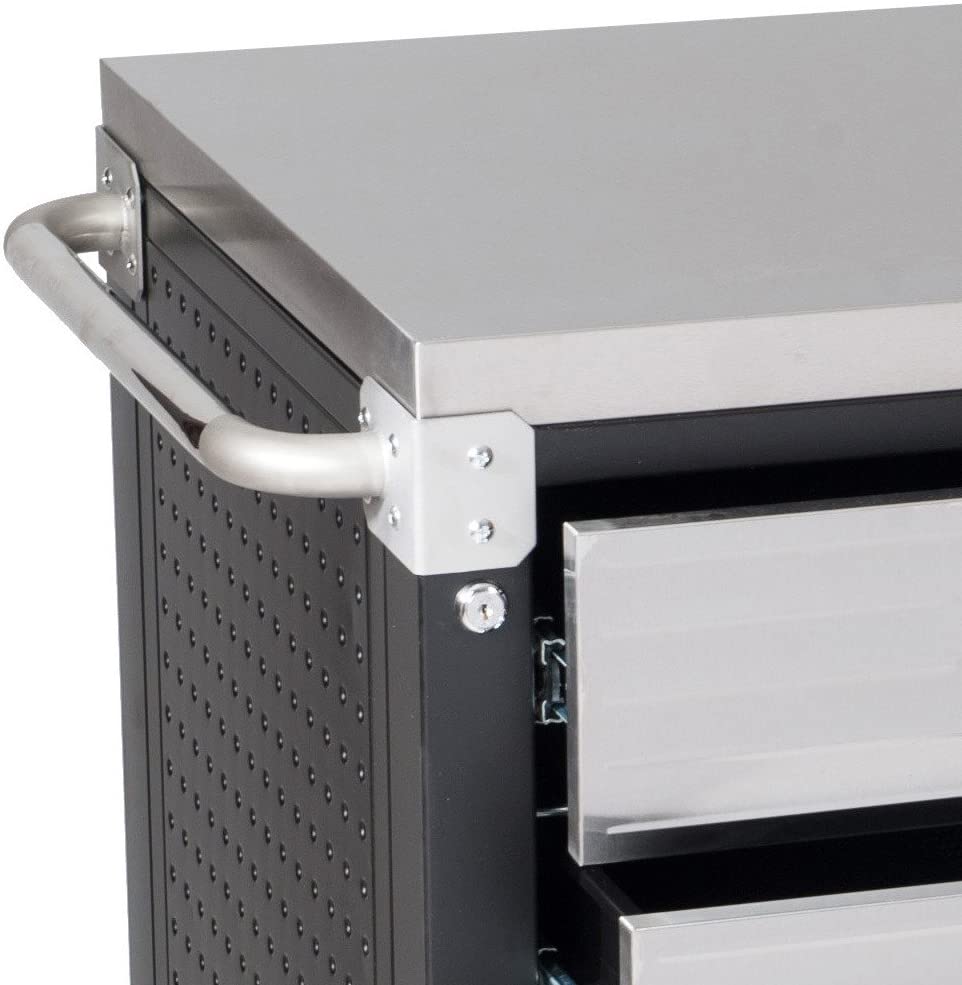 4ft Rolling Workbench - Stainless Steel