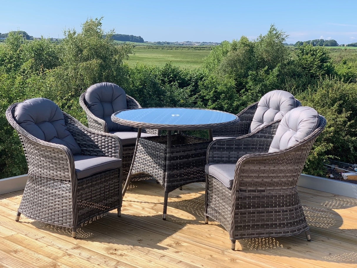 Florida 6 Seat Round Dining Set