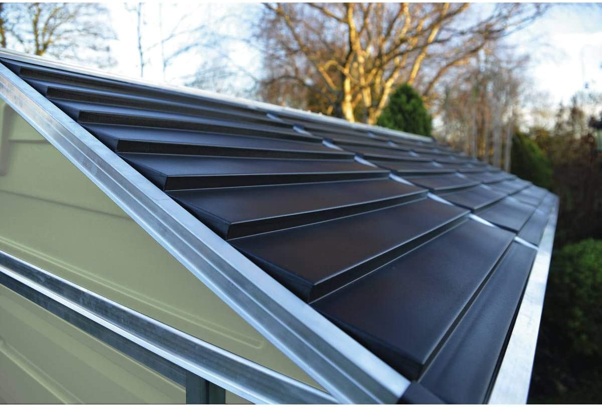 Skylight 6ft. x 10ft. Garden Shed - Tan Polycarbonate Panels