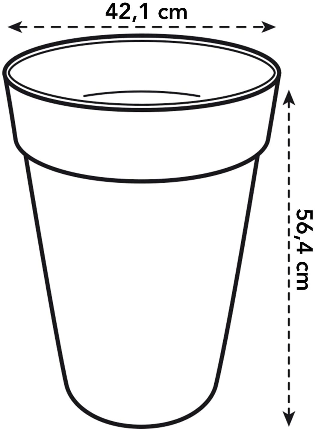 Loft Urban Round High 42cm - Anthracite