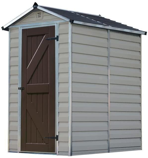 Skylight 4ft. x 6ft. Garden Shed - Tan Polycarbonate Panels