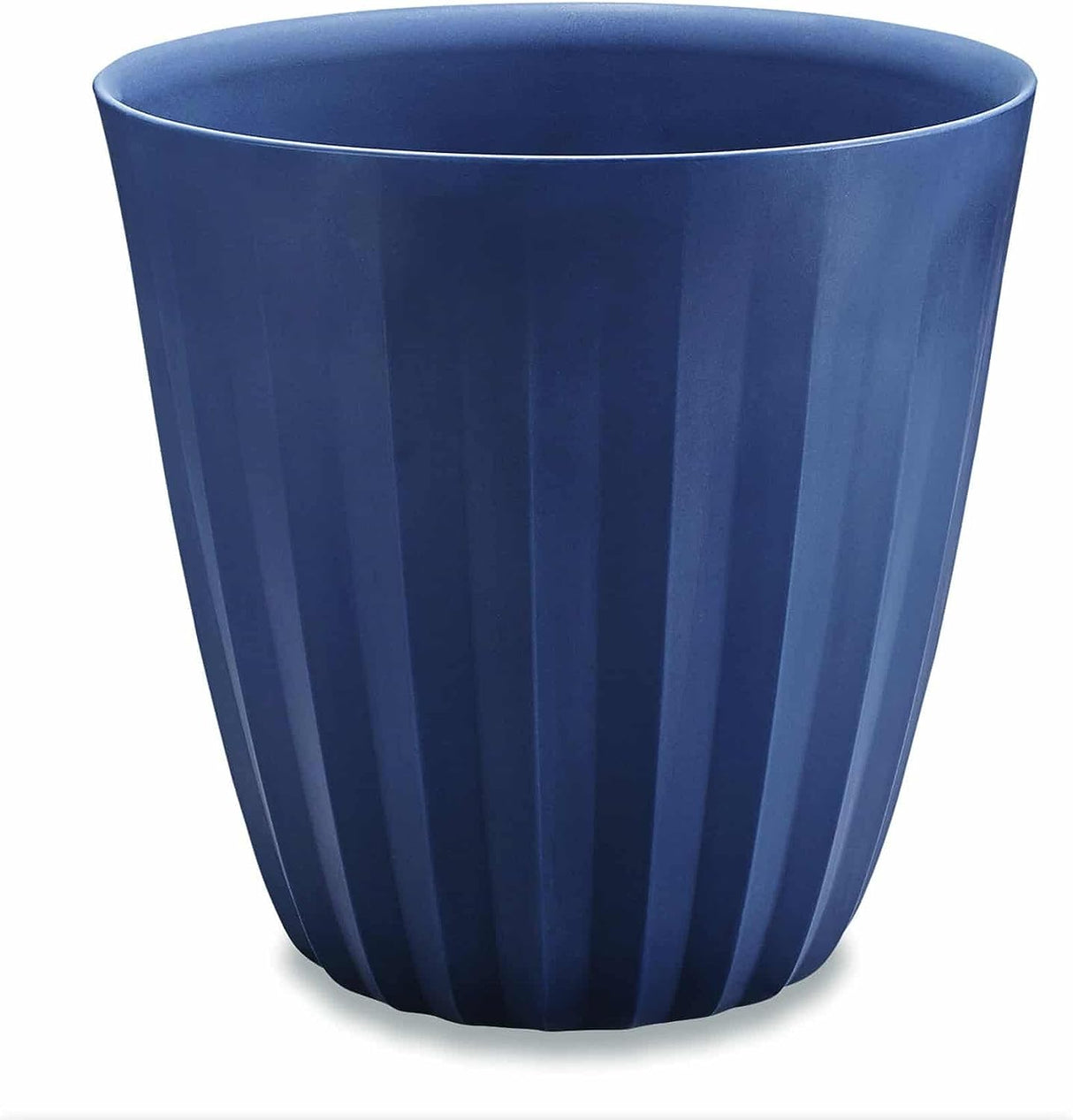 Crescent Garden Pleat Planter 15" Midnight Blue