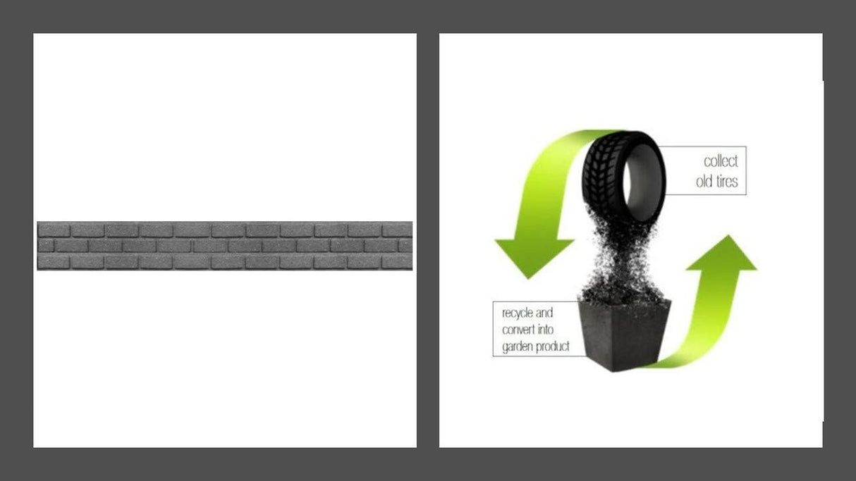 Ultra Curve Border Bricks Earth 9cm High